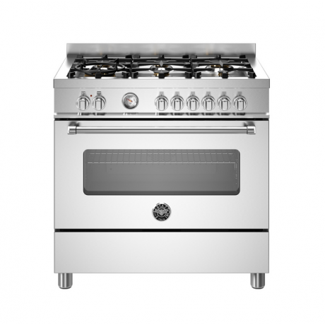 BERTAZZONI MAS96L1EXT Κουζίνα Αερίου 90cm Inox